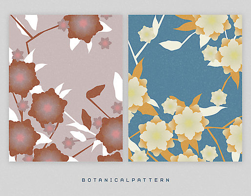 디자인 꽃 줄기 백그라운드 일러스트 사람없음 파란색 갈색 분위기 보테니컬아트 국내일러스트 AI파일 식물 컬러 컨셉 파일형식 벡터