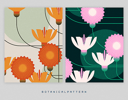 디자인 꽃 줄기 백그라운드 일러스트 사람없음 분위기 심플 보테니컬아트 국내일러스트 AI파일 식물 컨셉 파일형식 벡터