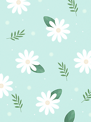 꽃 하늘색 백그라운드 패턴 일러스트 사람없음 패턴백그라운드 풀잎 감성 보테니컬아트 국내일러스트 AI파일 식물 컨셉 잎 무늬 파란색 풀_식물 파일형식 벡터