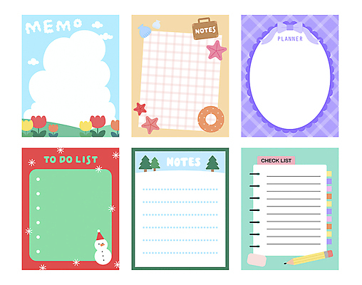 디자인 꽃 리본 일러스트 눈사람 불가사리 사람없음 세트 연필 다이어리 메모지 돗자리 체크무늬 튜브 구름모양 스케쥴러 체크리스트 플래너 카피스페이스 아기자기 투두리스트 국내일러스트 AI파일 모양 식물 컨셉 무늬 학용품 극피동물 필기구 사무용품 공백 리스트 파일형식 벡터 구름_자연