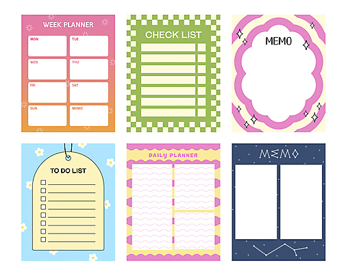 디자인 일러스트 사람없음 반짝임 세트 꼬리표 다이어리 별자리 메모지 격자 그라데이션 물결무늬 스케쥴러 체크리스트 플래너 카피스페이스 아기자기 투두리스트 국내일러스트 AI파일 물결 컨셉 무늬 모션 라벨 사무용품 공백 리스트 파일형식 벡터