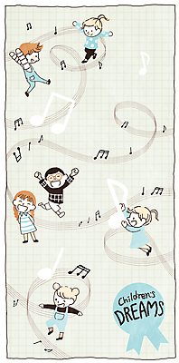 전신 PSD 여자 남자 어린이 음악 음표 일러스트 매달리기 웃음 소녀 소년 여러명 달리기 점프 희망 만세 즐거움 선율 어린이만 국내일러스트 기호 감정 다수 모션 문화예술 표정 사람 파일형식