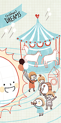 전신 PSD 여자 어린이 일러스트 서기 웃음 들기 소녀 여러명 태양 우주 희망 만세 놀이공원 나팔 북 즐거움 풍선 태양계 회전목마 소녀만 국내일러스트 자연요소 감정 악기 다수 모션 타악기 표정 사람 테마파크 놀이기구 여자만 어린이만 파일형식