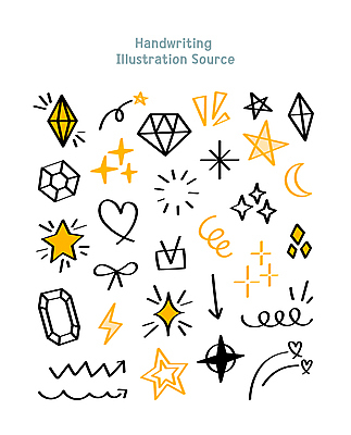 모양 화살표 별 리본 일러스트 사람없음 반짝임 세트 노란색 검은색 회오리 하트 낙서 체크표시 다이아몬드 손그림 번개모양 지그재그 국내일러스트 AI파일 자연요소 컬러 모션 번개 보석 확인 파일형식 벡터