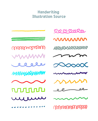 모양 곡선 일러스트 사람없음 세트 컬러풀 하트 낙서 직선 손그림 물결무늬 밑줄 빗금 지그재그 스타일 국내일러스트 AI파일 물결 선 컬러 무늬 대각선 파일형식 벡터