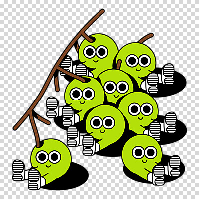 편집 편집이미지 응시 운동화 과일 누끼 앉기 사람없음 연두색 청포도 복고 과일캐릭터 PNG 편집소스 포도캐릭터 캐릭터 시선 신발 모션 포도 초록색 파일형식