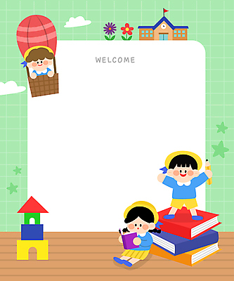 전신 구름 여자 남자 꽃 별 어린이 일러스트 팔벌리기 프레임 서기 들기 앉기 소녀 소년 상반신 책 세명 연두색 장난감 독서 연필 유치원 유치원생 열기구 승차 입학 웰컴 어린이만 카피스페이스 국내일러스트 AI파일 자연요소 식물 교육 항공교통 모션 학용품 사람 초록색 필기구 공백 파일형식 벡터