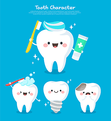 캐릭터 일러스트 표정 치과 웃음 들기 사람없음 파란색 손상 양치 치아 칫솔 치약 울상 임플란트 충치 의학캐릭터 월간캐릭터 일러캐릭터 AI파일 컬러 컨셉 모션 병원 위생용품 청결 소화기관 질병 파일형식 벡터