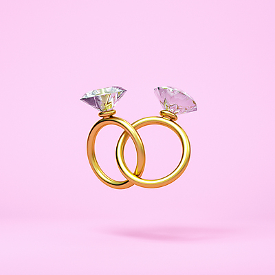 PSD 편집 편집이미지 분홍색 발렌타인데이 사랑 사람없음 3D소스 3D 반지 디지털합성 커플반지 다이아몬드 다이아몬드반지 편집소스 편집3D 감정 컬러 장신구 데이이벤트 보석 파일형식