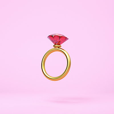 PSD 편집 편집이미지 분홍색 발렌타인데이 사랑 사람없음 3D소스 3D 반지 디지털합성 다이아몬드 보석반지 편집소스 편집3D 감정 컬러 장신구 데이이벤트 보석 파일형식