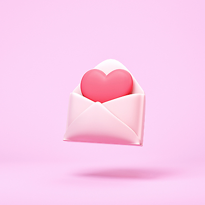 PSD 편집 편집이미지 분홍색 편지봉투 발렌타인데이 사랑 사람없음 3D소스 3D 하트 오픈 편지 디지털합성 편집소스 편집3D 모양 감정 컬러 데이이벤트 봉투 파일형식