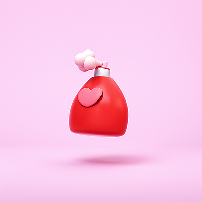 PSD 편집 편집이미지 분홍색 발렌타인데이 사랑 사람없음 3D소스 3D 하트 향수 디지털합성 편집소스 편집3D 모양 감정 컬러 데이이벤트 화장품 파일형식