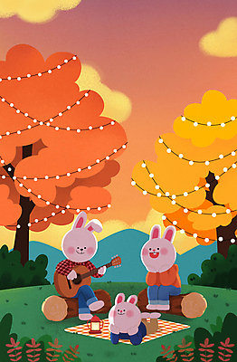 전신 PSD 응시 엎드리기 연주 일러스트 단풍나무 세마리 사람없음 턱괴기 캠핑 다리꼬기 가을 기타 토끼 돗자리 토끼캐릭터 통나무 알전구 통나무의자 흰토끼 국내일러스트 나무 시선 계절 음악 동물캐릭터 단풍 의자 전구 포유류 모션 현악기 레저 3 반려동물 파일형식