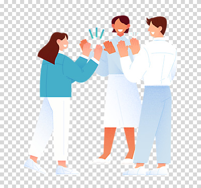 전신 편집 편집이미지 여자 남자 비즈니스 서기 미소 누끼 성인 세명 비즈니스맨 비즈니스우먼 하이파이브 PNG 성인만 편집소스 모션 표정 사람 손짓 직장인 파일형식