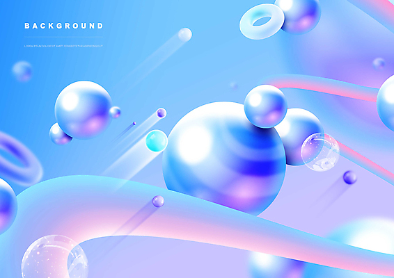 PSD 편집이미지 백그라운드 추상 사람없음 파란색 3D 투명 그라데이션 입체도형 편집3D 도형 컬러 무늬 입체 디지털합성 파일형식