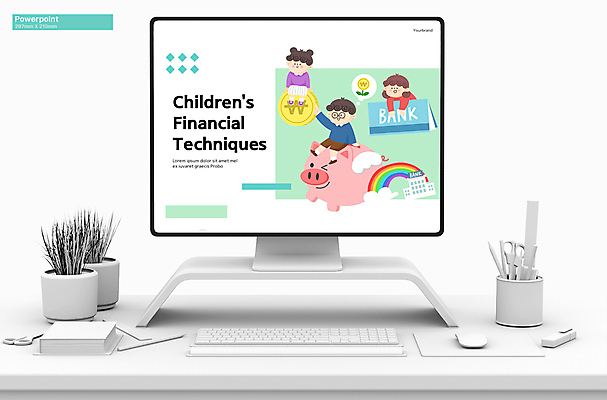 전신 템플릿 여자 교육 남자 어린이 무지개 그래프 매달리기 소녀 소년 세명 세트 돼지저금통 비행 승차 PPT 프레젠테이션 재테크 문서템플릿 은행 통장 어린이경제 민트색 어린이만 애니형PPT 9P 이미지템플릿 자연요소 컬러 모션 사람 금융 경제 저금통 파일형식