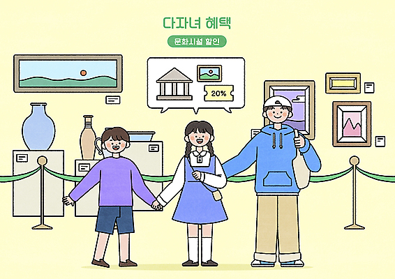 전신 PSD 여자 남자 어린이 일러스트 청소년 소녀 소년 세명 쇼핑 손잡기 미술관 박물관 문화시설 다자녀 다자녀가족 할인혜택 연노랑색 혜택 국내일러스트 가족 모션 사람 노란색 세일 자녀 시설 파일형식