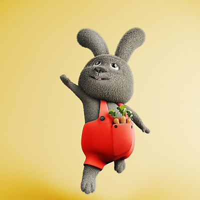 PSD 편집 편집이미지 3D캐릭터 사람없음 노란색 3D소스 3D 손들기 점프 당근 토끼 디지털합성 토끼캐릭터 편집소스 편집3D 캐릭터 컬러 동물캐릭터 포유류 모션 뿌리채소 반려동물 파일형식