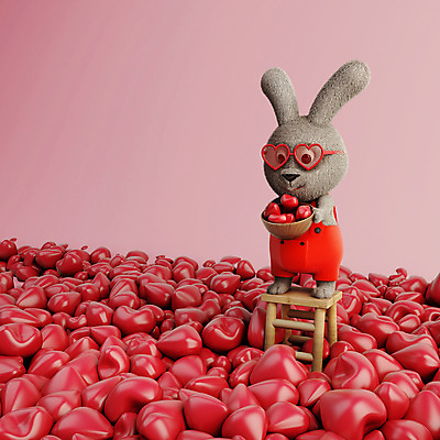 PSD 편집 편집이미지 그릇 사다리 3D캐릭터 들기 사람없음 빨간색 선글라스 3D소스 3D 하트 토끼 가득함 디지털합성 토끼캐릭터 편집소스 편집3D 모양 캐릭터 식기 안경 컬러 동물캐릭터 포유류 모션 반려동물 도구 파일형식