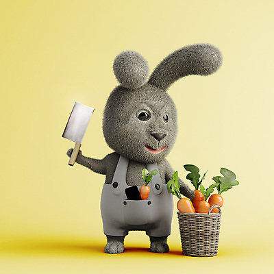 PSD 편집 편집이미지 3D캐릭터 들기 사람없음 노란색 3D소스 3D 바구니 요리사 당근 토끼 디지털합성 토끼캐릭터 식칼 편집소스 편집3D 직업 캐릭터 컬러 동물캐릭터 포유류 모션 주방용품 뿌리채소 반려동물 파일형식