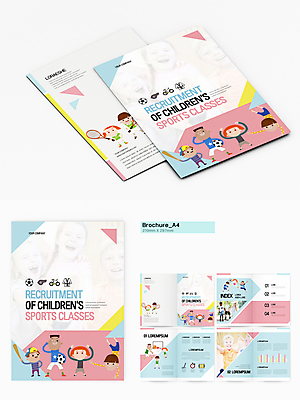 전신 서양인 템플릿 여자 남자 어린이 리플렛 스포츠 분홍색 하늘색 교실 소녀 소년 팜플렛 여러명 상반신 10대 운동 모집 어린이만 인디자인 INDD 이미지템플릿 외국인 교육 컬러 다수 학교 청소년 건강 사람 파란색 파일형식