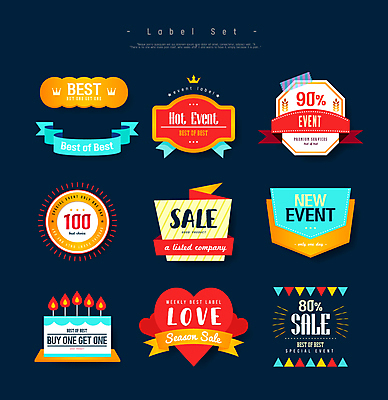 디자인 영어 리본 스티커 일러스트 프레임 이벤트 사람없음 세트 라벨 세일 케이크 다양 하트 원형 메달 베스트셀러 오각형 케이크모양 팔각형 국내일러스트 AI파일 모양 도형 문자 다수 디저트 상_상패 파일형식 벡터