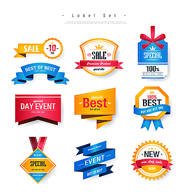 디자인 영어 리본 스티커 일러스트 프레임 이벤트 사람없음 세트 라벨 세일 다양 메달 광택 베스트셀러 국내일러스트 AI파일 문자 다수 상_상패 파일형식 벡터