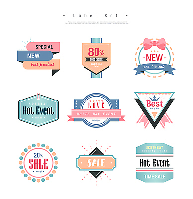 디자인 영어 리본 말풍선 스티커 일러스트 프레임 이벤트 사람없음 세트 라벨 세일 다양 원형 메달 베스트셀러 역삼각형 파스텔톤 국내일러스트 AI파일 도형 문자 컬러 다수 삼각형 상_상패 파일형식 벡터