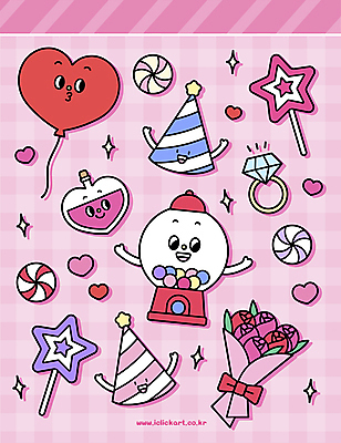 캐릭터 기념일 분홍색 꽃다발 스티커 일러스트 화이트데이 팔벌리기 막대사탕 웃음 사람없음 고깔모자 하트 반지 향수 하트풍선 뽑기머신 알사탕 일러캐릭터 AI파일 모양 모자_잡화 꽃 컬러 장신구 모션 데이이벤트 표정 사탕 이벤트 화장품 풍선 파일형식 벡터