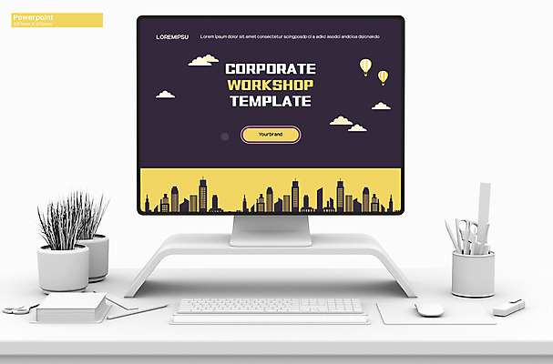 템플릿 회사 사람없음 건물 노란색 검은색 PPT 프레젠테이션 문서템플릿 애니형PPT 워크숍 9P 이미지템플릿 건축물 컬러 비즈니스 파일형식