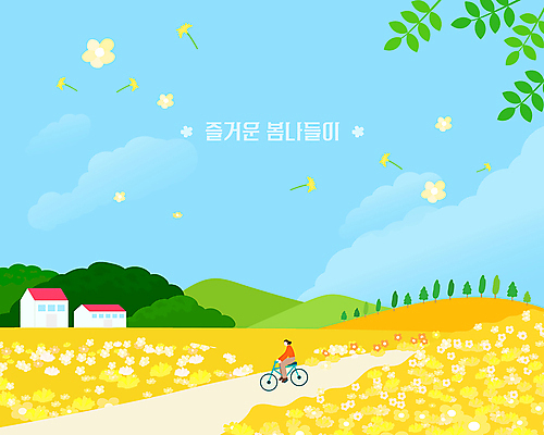 전신 여자 꽃밭 일러스트 한명 성인 소풍 자전거 봄 승차 성인여자한명만 국내일러스트 AI파일 1 계절 꽃 모션 사람 야외활동 바이크 여자한명만 성인여자만 파일형식 벡터
