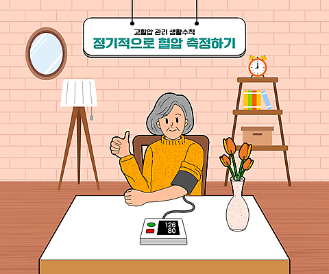 여자 노년 의자 일러스트 건강 관리 한명 앉기 상반신 책상 따봉 혈압계 고혈압 혈압측정 노인여자한명만 국내일러스트 AI파일 1 가구 의학 의료기기 모션 사람 성인 최고 질병 측정 혈압 여자한명만 노인여자만 파일형식 벡터