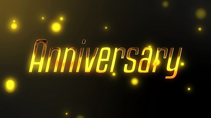 영어 기념일 모션 타이포그라피 사람없음 검은색 금색 빛망울 모션그래픽 MP4 MOV 문자 컬러 이벤트 빛 동영상 파일형식