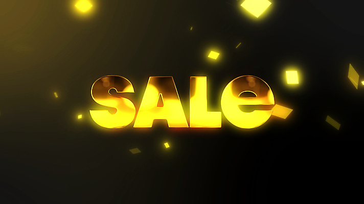 영어 모션 타이포그라피 사람없음 세일 검은색 금색 꽃가루 모션그래픽 MP4 MOV 문자 컬러 가루 동영상 파일형식