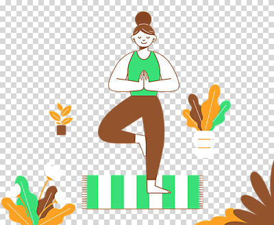 전신 편집이미지 여자 화분 요가 한명 누끼 성인 취미 생활 초록색 갈색 눈감음 요가자세 매트 집중 PNG 성인여자한명만 1 웰빙 컬러 포즈 컨셉 모션 사람 여자한명만 성인여자만 파일형식