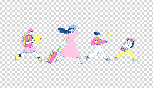 전신 편집이미지 모자 여자 남자 여행 지도 가방 배낭 미소 들기 누끼 여러명 성인 생활 여행객 걷기 카메라 캐리어 촬영 깃발 PNG 성인만 잡화 다수 모션 표정 사람 전자제품 여행가방 파일형식