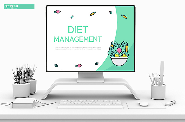 템플릿 다이어트 채소 사람없음 초록색 샐러드 PPT 프레젠테이션 문서템플릿 식단 애니형PPT 식단관리 9P 이미지템플릿 음식 컬러 건강 파일형식