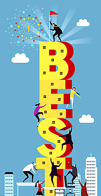 전신 여자 남자 하늘색 일러스트 비즈니스 여러명 성인 깃발 잡기 우승 최고 직장인 오르기 성인만 국내일러스트 AI파일 직업 다수 모션 사람 파란색 파일형식 벡터