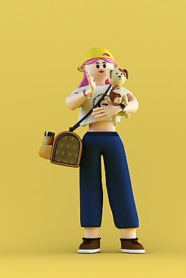 전신 PSD 편집이미지 여자 반려견 가방 안기 3D캐릭터 한명 들기 성인 노란색 3D 외침 강아지 디지털합성 성인여자한명만 월간캐릭터 그레이스 편집3D 반려용품 캐릭터 1 잡화 컬러 모션 사람 반려동물 소리 개 오브젝트 여자한명만 성인여자만 파일형식