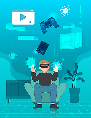 전신 남자 하늘색 일러스트 한명 앉기 성인 소파 손들기 게임 게임기 즐거움 가상현실 성인남자한명만 VR기기 국내일러스트 AI파일 1 감정 의자 모션 놀이 사람 파란색 기계 남자한명만 성인남자만 파일형식 벡터