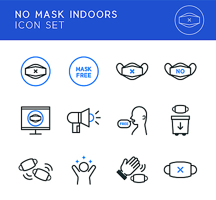 아이콘 손 사람모양 마스크 사람없음 파란색 모니터 검은색 확성기 만세 쓰레기통 알림 라인아이콘 손인사 노마스크 2D아이콘 AI파일 모양 컬러 모션 신체부위 컴퓨터 인사 사회이슈 파일형식 벡터