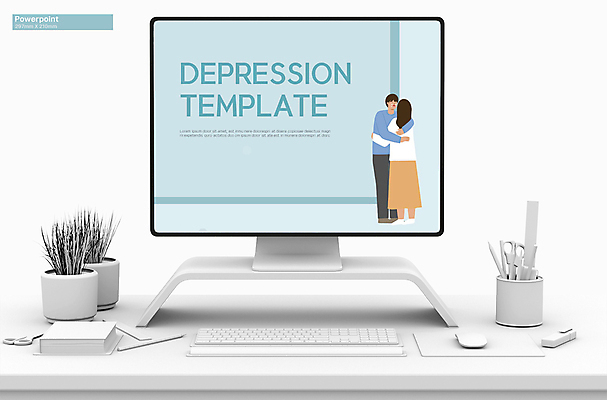 전신 템플릿 여자 남자 하늘색 안기 성인 두명 PPT 프레젠테이션 눈물 문서템플릿 우울감 우울증 성인만 애니형PPT 9P 이미지템플릿 감정 모션 사람 파란색 질병 파일형식