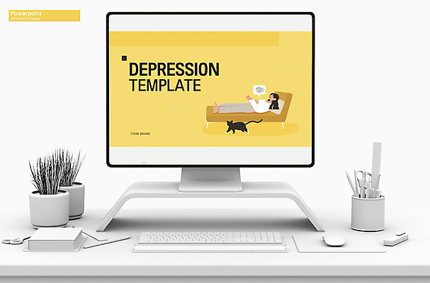 템플릿 여자 한명 성인 눕기 노란색 고양이 침대 PPT 프레젠테이션 문서템플릿 우울감 우울증 의료성형뷰티 성인여자한명만 애니형PPT 9P 이미지템플릿 1 감정 컬러 가구 포유류 모션 사람 반려동물 질병 여자한명만 성인여자만 파일형식