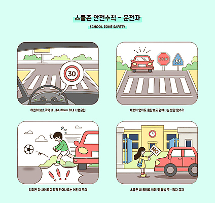 여자 남자 어린이 일러스트 축구공 자동차 들기 소녀 소년 두명 달리기 팻말 정지 안전수칙 교통안전 스쿨존 주의사항 주정차금지 어린이만 30킬로미터 국내일러스트 AI파일 육상교통 공 축구용품 모션 프레임 주의 안전 사람 금지 제한속도 파일형식 벡터