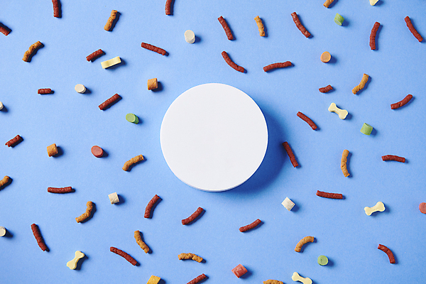 포토 JPG 스튜디오촬영 백그라운드 프레임 사람없음 원형 먹이 오브젝트 애견간식 펫푸드 국내포토 도형 실내 애견용품 파일형식