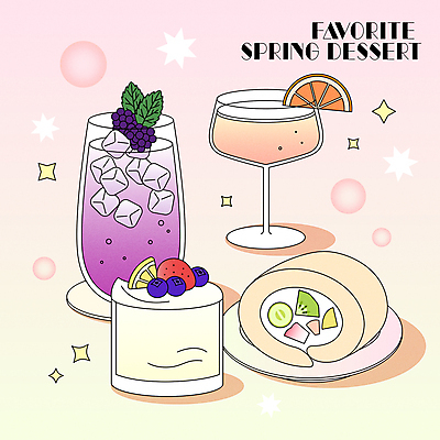 과일 일러스트 디저트 사람없음 케이크 봄 칵테일 에이드 판나코타 국내일러스트 AI파일 계절 음료 음식 주류 파일형식 벡터