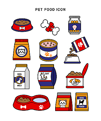 아이콘 반려견 사람없음 고양이 강아지 개뼈다귀 개사료 먹이그릇 애완용사료 펫푸드 반려묘 캔사료 고양이먹이 2D아이콘 AI파일 그릇 포유류 반려동물 개 먹이 애견용품 애견간식 파일형식 벡터