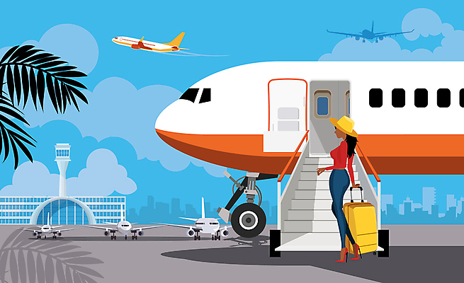 전신 모자 여자 여행 일러스트 비행기 한명 들기 성인 계단 캐리어 비행 공항 성인여자한명만 국내일러스트 AI파일 1 잡화 항공교통 교통시설 모션 대중교통 사람 여행가방 여자한명만 성인여자만 파일형식 벡터