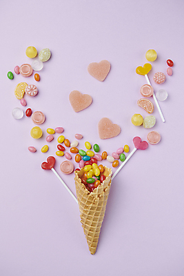 포토 JPG 스튜디오촬영 화이트데이 추상 디저트 사탕 사람없음 젤리 아이스크림콘 국내포토 음식 무늬 데이이벤트 실내 콘 파일형식