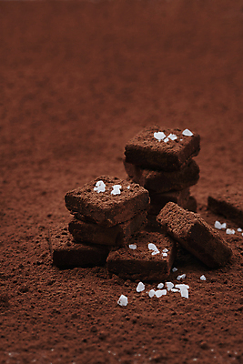 포토 JPG 스튜디오촬영 디저트 발렌타인데이 근접촬영 사람없음 갈색 초콜릿 소금 코코아가루 국내포토 음식 뷰포인트 컬러 데이이벤트 실내 가루 파일형식